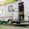 imageCamco CamperRV Screen Door Deluxe Grille  Features an Adjustable Width of 20Inches to 32Inches ampamp Crafted of HeavyDuty Aluminum  Includes Installation Hardware 43993Black