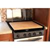 imageCamco CamperRV Silent Top Stovetop Cover  Features Natural Bamboo Design wNonToxic Protective Finish ampamp 4 NonSlip Rubber Feet  Fits Most 3 or 4 Burner RV Stoves  195 x 17 x 75 43571Bamboo
