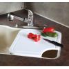 imageCamco CamperRV Sink Mate Cutting Board  Features BuiltIn Juice Groove ampamp Cut Corner for Scrap Disposal  Designed wAdjustable Rubber Feet for Different Sink Sizes  Expand Kitchen Workspace 43857145L x 125W