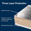 imageCamco CamperRV Vent Insulator and Skylight Cover  Features 3 Layers to Reduce Heat Transfer ampamp Increase AC Efficiency  Fits Standard 14 Travel TrailerRV Roof Vents 45192Reflective Insulator