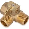 imageCamco CamperRV Water Heater ByPass Kit  Designed to ByPass Camper Water Heater During RV Winterizing  Features 8Inch Nylon Reinforced Hose with 2 Brass Valves 35953