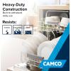 imageCamco Dishwasher Drain Pan  Protects Floors Cabinets Walls ampamp Features Front Opening for Easy Leak Detection  Crafted of HeavyDuty Polymer  24 x 2012 20602