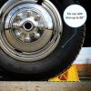 imageCamco Dual Standard RV Wheel Chock wRope  Heavy Duty Trailer Wheel Chock Constructed of Durable Plastic wUV inhibitors  Features Rope Handle for Easy Removal  Use wTires Up to 26in  44470Standard