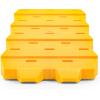 imageCamco Dual Standard RV Wheel Chock wRope  Heavy Duty Trailer Wheel Chock Constructed of Durable Plastic wUV inhibitors  Features Rope Handle for Easy Removal  Use wTires Up to 26in  44470Extra Large