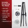 imageCamco EazLift 5th Wheel King Pin Tripod Stabilizer  Features Adjustable Height ampamp 5000 lb Certified Load Capacity  Heavy Duty RV Stabilizer  Folds for Easy RV Storage and Organization 48855Gooseneck Stabilizer Tripod Jack