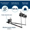 imageCamco EazLift Elite 1000lb Weight Distribution Hitch Kit with Manually Adjusted Sway Control  ReadytoTow with PreInstalled Hitch Ball Sway Control Ball UBolts ampamp Chain Package 48058800 lb Kit