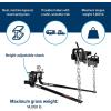 imageCamco EazLift Elite 1000lb Weight Distribution Hitch Kit with Manually Adjusted Sway Control  ReadytoTow with PreInstalled Hitch Ball Sway Control Ball UBolts ampamp Chain Package 48058600 lb Kit