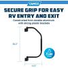 imageCamco FoldAway RV Grab Handle  Features Comfort Sleeve and Made of Durable Aluminum  42175Black