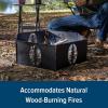 imageCamco Heavy Duty Steel Campfire Fire Pit Ring  27quotquot Wide with Hinged Construction  Portable Fire Pit Features Collapsible Design ampamp is Easily Transportable  Includes Storage Bag  51091