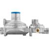 imageCamco Horizontal Two Stage Propane Regulator  Compatible with 20 lb or 30 lb Propane Tanks with ACME Threads  14inch Female NPT inlet and 38inch Female NPT outlet 59323Vertical Mount