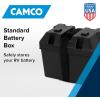 imageCamco Large Battery Box with Straps and Hardware  Group 27 30 31 Safely Stores RV Automotive and Marine Batteries  Measures Inside 714quot x 1314quot x 858quot  55373 BlackFrustration Free Packaging