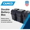 imageCamco Large Battery Box with Straps and Hardware  Group 27 30 31 Safely Stores RV Automotive and Marine Batteries  Measures Inside 714quot x 1314quot x 858quot  55373 BlackFrustration Free Packaging