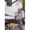 imageCamco Life is Better at The Campsite 8 oz Wine Tumbler 2 Pack  Heavy Duty Double Wall Vacuum Insulation  Crafted of 188 Stainless Steel  Features Removable Blue ampamp Pink Stems 51915Blue and Pink