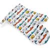 imageCamco Life is Better at The Campsite Heat Resistant Oven Mitt and Pot Holder Set Pattern Design Excellent for RV Kitchens Camping and More 53259Multicolor Oven Mitt  Red Pot Holder