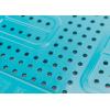 imageCamco Life is Better at The Campsite RVShaped Pot Drainer  Features a Handle for Safe and Easy Draining an EasytoClean Durable Teal Design and is Dishwasher Safe 53385