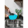 imageCamco Life is Better at The Campsite RVShaped Pot Drainer  Features a Handle for Safe and Easy Draining an EasytoClean Durable Teal Design and is Dishwasher Safe 53385