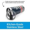 imageCamco Life is Better at The Campsite Tumbler  Heavy Duty Double Wall Vacuum Insulation  Crafted of 188 Stainless Steel  Unique Life is Better at The Campsite Design on Coral Pink  20oz 53061TanRed Stripes