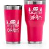 imageCamco Life is Better at The Campsite Tumbler  Heavy Duty Double Wall Vacuum Insulation  Crafted of 188 Stainless Steel  Unique Life is Better at The Campsite Design on Coral Pink  20oz 53061Coral Pink