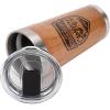 imageCamco Life is Better at The Campsite Tumbler  Heavy Duty Double Wall Vacuum Insulation  Crafted of 188 Stainless Steel  Unique Life is Better at The Campsite Design on Coral Pink  20oz 53061Wood Grain