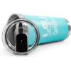 imageCamco Life is Better at The Campsite Tumbler  Heavy Duty Double Wall Vacuum Insulation  Crafted of 188 Stainless Steel  Unique Life is Better at The Campsite Design on Cool Blue  20oz 53057