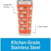 imageCamco Life is Better at The Campsite Tumbler  Heavy Duty Double Wall Vacuum Insulation  Crafted of 188 Stainless Steel  Unique Life is Better at The Campsite Design on Coral Pink  20oz 53061Pink wPalm Trees  RV Design