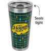 imageCamco Life is Better at The Campsite Tumbler  Heavy Duty Double Wall Vacuum Insulation  Crafted of 188 Stainless Steel  Unique Life is Better at The Campsite Design on Coral Pink  20oz 53061Retro Yellow  Green Grid