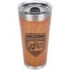 imageCamco Life is Better at The Campsite Tumbler  Heavy Duty Double Wall Vacuum Insulation  Crafted of 188 Stainless Steel  Unique Life is Better at The Campsite Design on Coral Pink  20oz 53061Wood Grain
