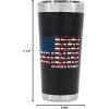 imageCamco Life is Better at The Campsite Tumbler  Heavy Duty Double Wall Vacuum Insulation  Crafted of 188 Stainless Steel  Unique Life is Better at The Campsite Design on Coral Pink  20oz 53061Charcoal wUS Flag Design