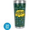 imageCamco Life is Better at The Campsite Tumbler  Heavy Duty Double Wall Vacuum Insulation  Crafted of 188 Stainless Steel  Unique Life is Better at The Campsite Design on Coral Pink  20oz 53061Retro Yellow  Green Grid