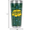 imageCamco Life is Better at The Campsite Tumbler  Heavy Duty Double Wall Vacuum Insulation  Crafted of 188 Stainless Steel  Unique Life is Better at The Campsite Design on Coral Pink  20oz 53061Retro Yellow  Green Grid