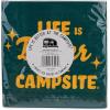 imageCamco Life is Better at the Campsite Paper Napkins Dark Green  6 12quot x 6 12quot  30 count 53495Standard Pack of 2
