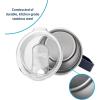 imageCamco Life is Better at the Campsite Stainless Steel Mug with Lid  White RV Constellation Design on Navy Frost Background  14oz 53310