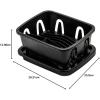 imageCamco Mini Dish Drainer and Tray  Fits RV Sinks and Small Counter Spaces  Durable HeavyDuty Construction  Black 43512OneSize
