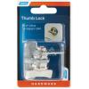 imageCamco Offset Cam Lock  Features an Easy Turn ThumbOperated Style Lock Includes a 58Inch Offset and a Straight CAM and Designed for NewReplacement Installations on RVs Boats and More 4433358 Inch