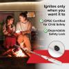 imageCamco Olympian GM3X Adjustable Flame Gas Match  Features Windproof Continuous Ignition ampamp Slender Design Equipped with Safety Lock  Refillable with Butane Lighter Fluid 57549