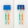 imageCamco PopAToothbrush  Features Vented Design ampamp No Tool Installation  Ideal for Camper RVs Boats Travel Trailers ampamp More  Holds 2 Toothbrushes Pink 57205Blue