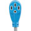 imageCamco PowerGrip Dogbone Adapter  Features HeavyDuty PVC Sheath Construction a 15AMP Male and a 50AMP Female Connection and is Rated for 125 Volts 55446