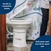 imageCamco Premium Ceramic CamperRV Toilet  Features Gravity Flush System wConvenient Foot Pedal  FullSized Ergonomic Design w18quot Chair Height  SoftClose Wood Seat ampamp Lid  White 41710White