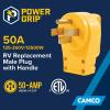 imageCamco RV Male Plug Replacement 50 AMP 1 pk50 Amp