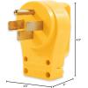 imageCamco RV Male Plug Replacement 50 AMP 1 pk50 Amp