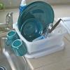 imageCamco RV Mini Dish Drainer ampamp Tray  Features a Sloped Drain Tray Design HeavyDuty Construction and is Ideal for Small Spaces Apartments Boats and More  White 43511One Size
