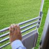 imageCamco RV Screen Door Push Bar  Adjustable from 20 to 32inches  Adds Strength and Stability to RV Screen Door  43977Aluminum