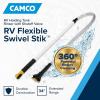 imageCamco RV Straight Swivel Stik with Shutoff ValveCreates Powerful Cleaning Action That Dislodges and Flushes Stubborn Waste Deposits and Combats Odors 21013Flexible Swivel Stik Tank Rinser