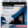 imageCamco RV Vent Lid  Features an ImpactResilient Unbreakable Polycarbonate Construction Comes PreAssembled and Easy to Install 40168Black
