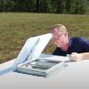 imageCamco RV Vent Lid  Features an ImpactResilient Unbreakable Polycarbonate Construction Comes PreAssembled and Easy to Install 40168White