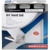 imageCamco RV Vent Lid  Features an ImpactResilient Unbreakable Polycarbonate Construction Comes PreAssembled and Easy to Install 40168White