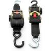 imageCamco Retractable Transom Tie Down Straps  Break Strength of 3330lbs and Safe Working Load of 1100lb  2Pack Durable Polyester Webbing 50031