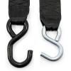 imageCamco Retractable Transom Tie Down Straps  Break Strength of 3330lbs and Safe Working Load of 1100lb  2Pack Durable Polyester Webbing 50031