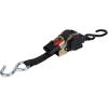 imageCamco Retractable Transom Tie Down Straps 6Foot 1500 lb Break Strength 500 lb Safe Working Load 2Pack 50033