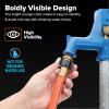 imageCamco Rhino 25Ft CleanOut Camper ampamp RV Black Water Hose  Features a HeavyDuty PVC Design ampamp Bright Orange Color  CleanOut Camper Black Water Grey Water or Tote Tanks  58 Inside Diameter 22990Orange
